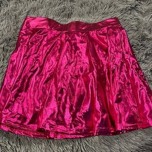 Metallic skirt!! Pink!!